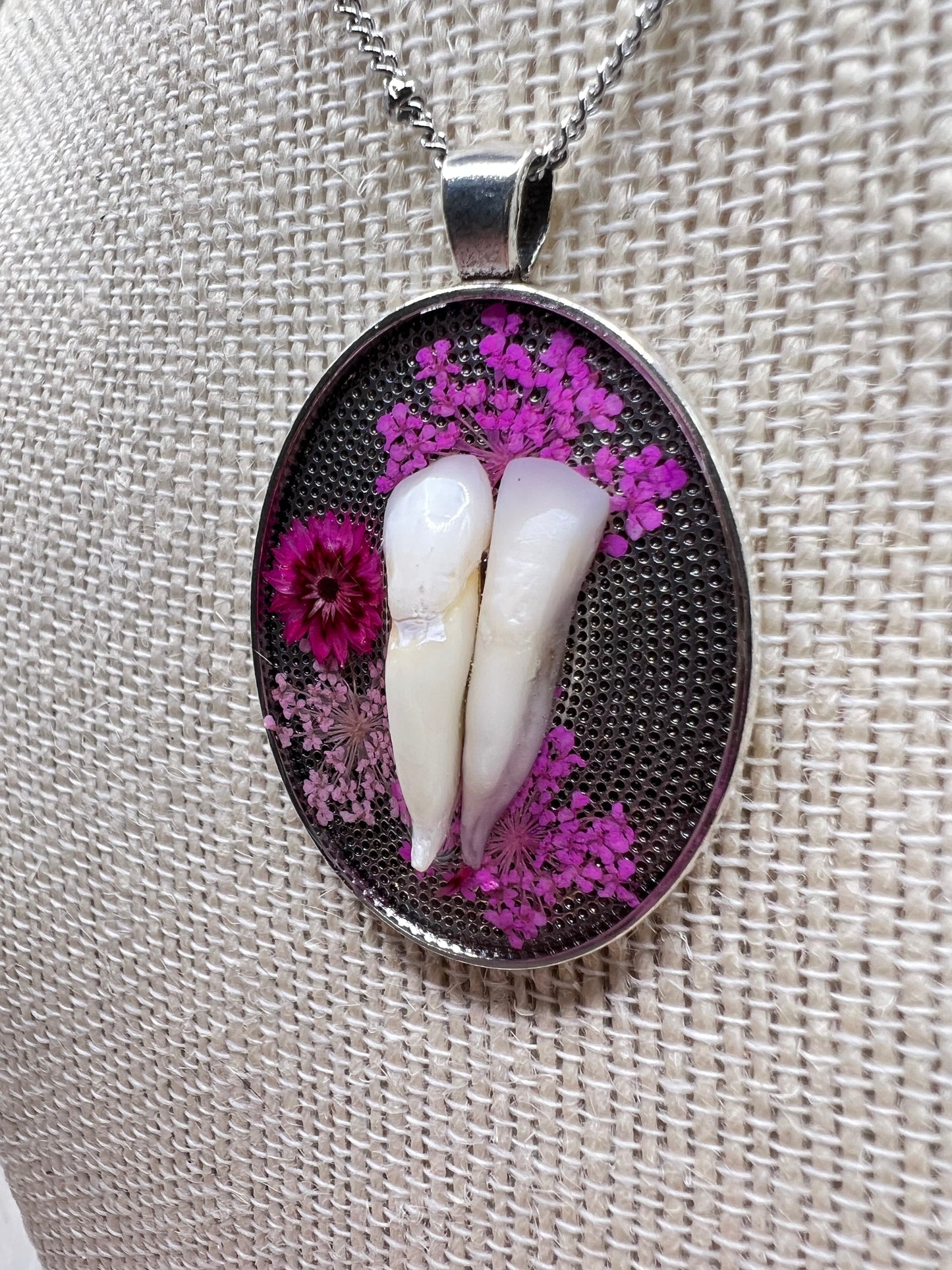 “The Lovers” Human Teeth Necklace